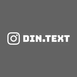 Instagram dekal med egen text