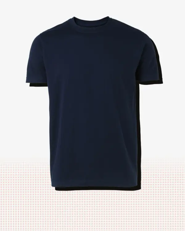 Basic T-shirt — Marinblå