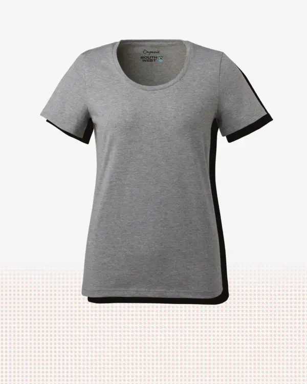 Nora T-shirt w — Gråmelerad