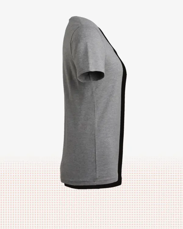 Nora T-shirt w — Gråmelerad