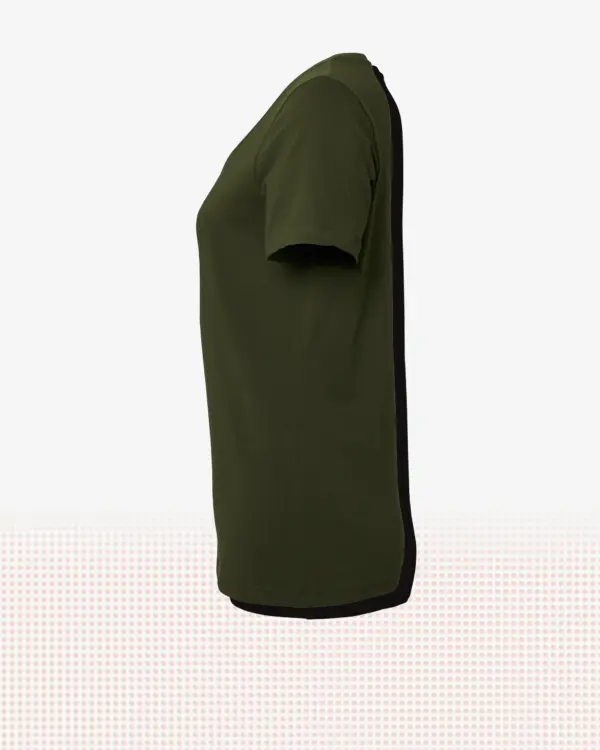 Nora T-shirt w — Mörk oliv
