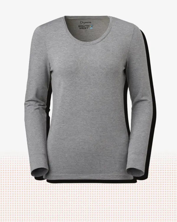 Lily T-shirt w — Gråmelerad