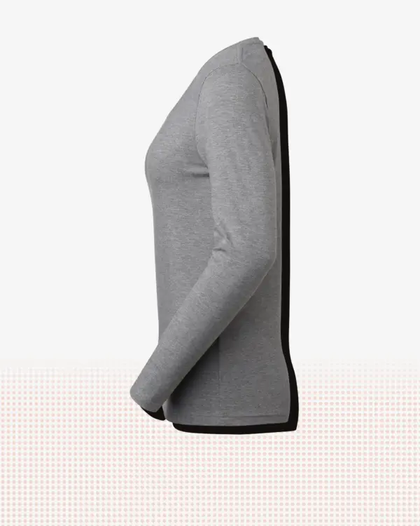 Lily T-shirt w — Gråmelerad
