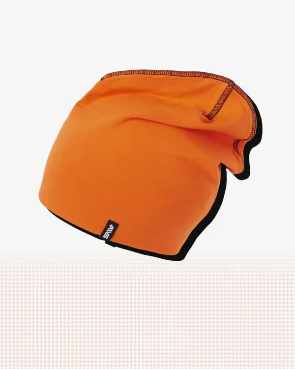 Beanie — Mörk orange