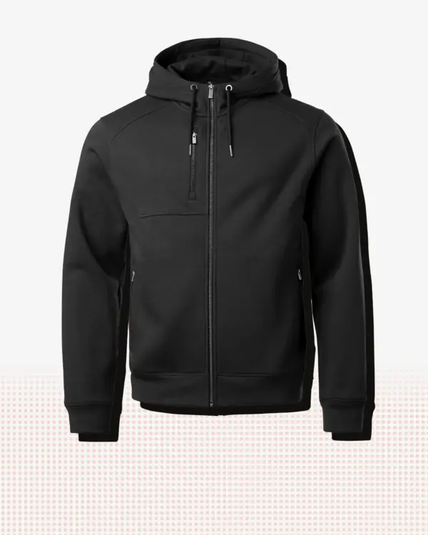 Gavin Zip Hood — Svart