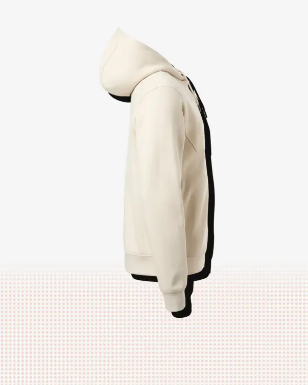 Gavin Zip Hood — Ljus sand