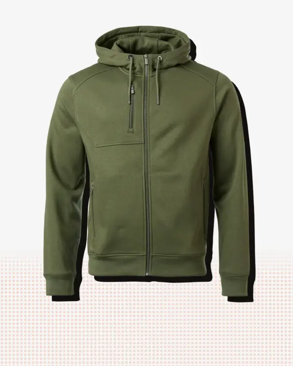 Gavin Zip Hood — Oliv