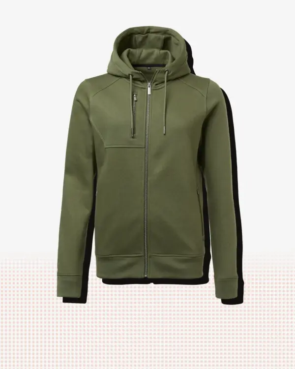 Geila Zip Hood w — Oliv