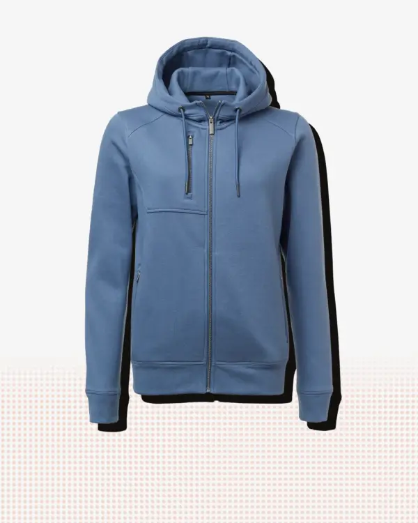 Geila Zip Hood w — Mellanblå