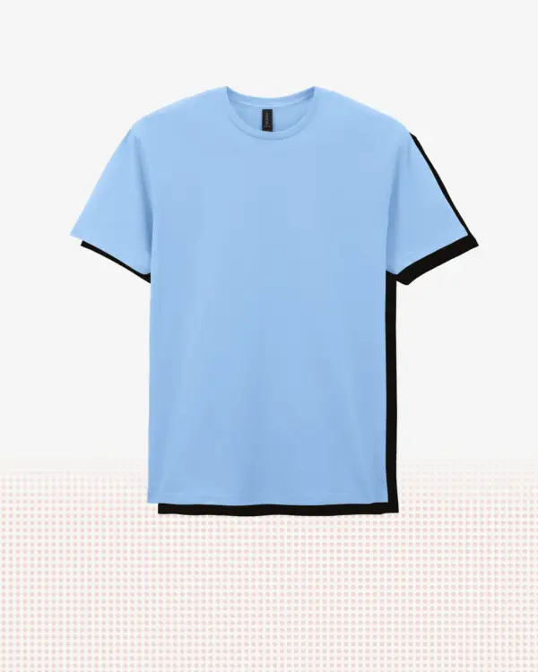 Softstyle T-shirt — Ljusblå