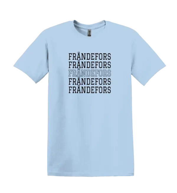 Frändefors t-shirt — Ljusblå